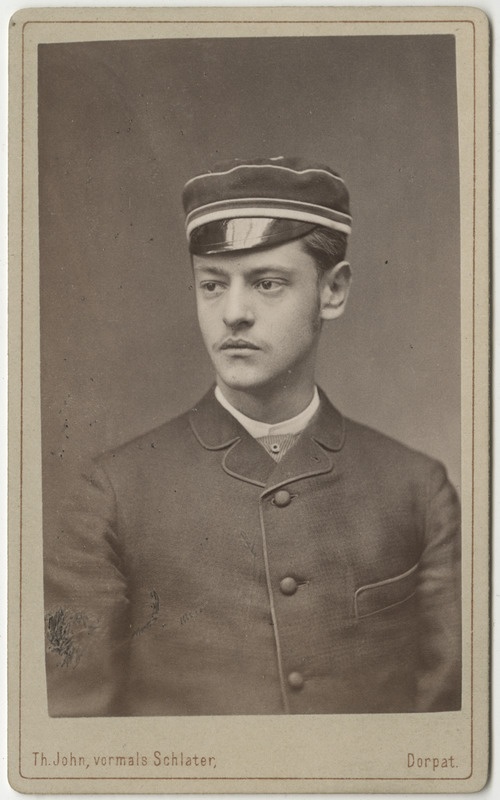 Korporatsioon "Estonia" liige parun Alexander Stael von Holstein, portreefoto