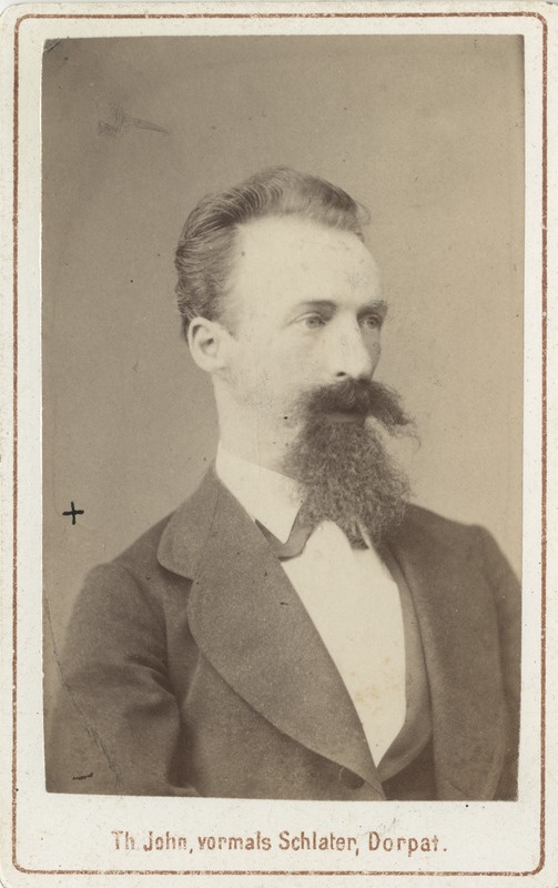 Korporatsioon "Estonia" liige Rudolf von Gruenewaldt, portreefoto