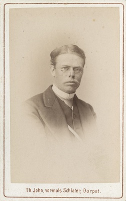 Korporatsioon "Estonia" liige Eduard Louis, portreefoto  duplicate photo