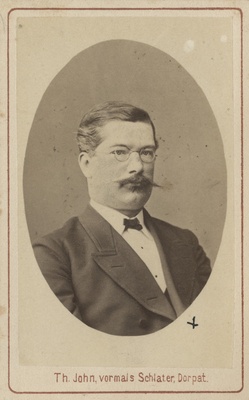 Korporatsioon "Estonia" liige Louis Mickwitz, portreefoto  duplicate photo