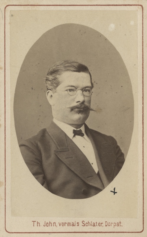 Korporatsioon "Estonia" liige Louis Mickwitz, portreefoto