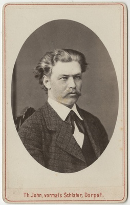 Korporatsioon "Estonia" liige Theodor Hoffmann, portreefoto  duplicate photo