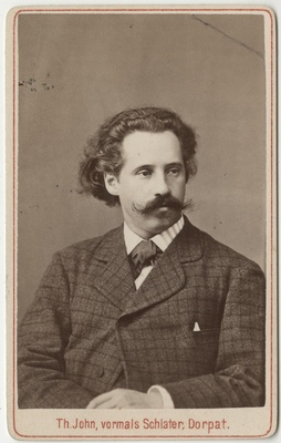 Korporatsioon "Estonia" liige Ernst Hörschelmann, portreefoto  duplicate photo