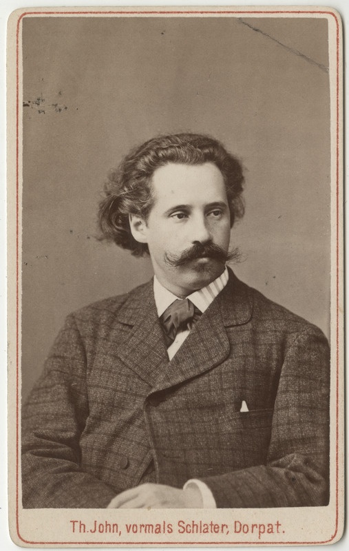 Korporatsioon "Estonia" liige Ernst Hörschelmann, portreefoto