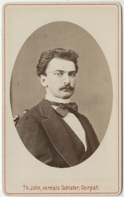 Korporatsioon "Estonia" liige Johannes Fick, portreefoto  duplicate photo