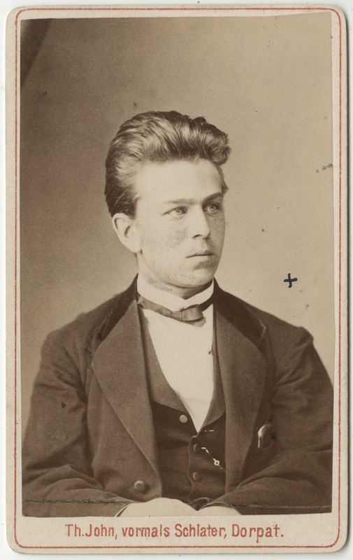 Korporatsioon "Estonia" liige Konstantin Ewers, portreefoto