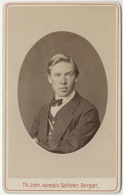 Korporatsioon "Estonia" liige Eduard Tomberg, portreefoto  duplicate photo