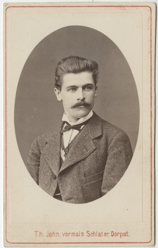 Korporatsioon "Estonia" liige Julius Serck, portreefoto