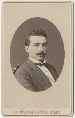 Korporatsioon "Estonia" liige Karl Kruus, portreefoto  duplicate photo