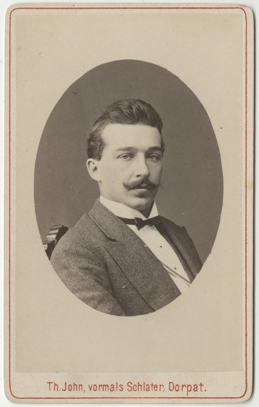 Korporatsioon "Estonia" liige Karl Kruus, portreefoto