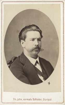 Korporatsioon "Estonia" liige Adolf Bergmann, portreefoto  duplicate photo