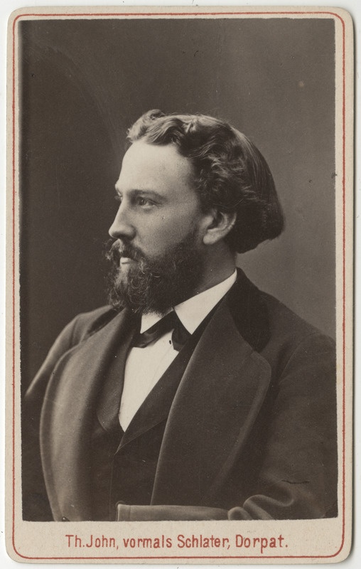 Korporatsioon "Estonia" liige Willibald von Güldenstubbe, portreefoto