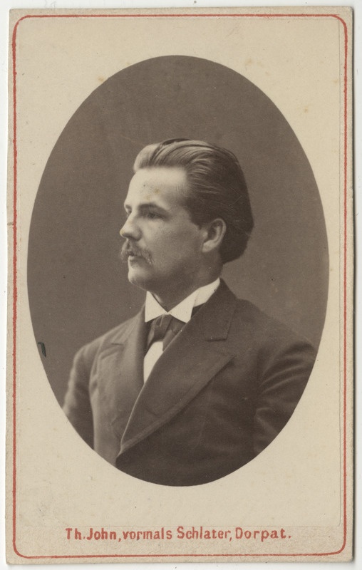 Korporatsioon "Estonia" liige Paul von Gruenewaldt, portreefoto