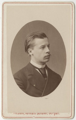 Korporatsioon "Estonia" liige Karl Dehio, portreefoto  duplicate photo