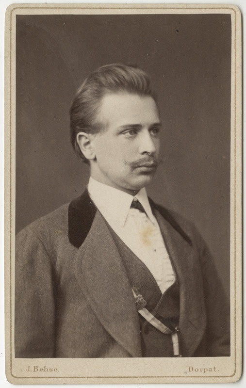 Korporatsioon "Estonia" liige Konstantin Winkler, portreefoto