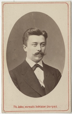 Korporatsioon "Estonia" liige Georg Martin Knüpffer, portreefoto  duplicate photo