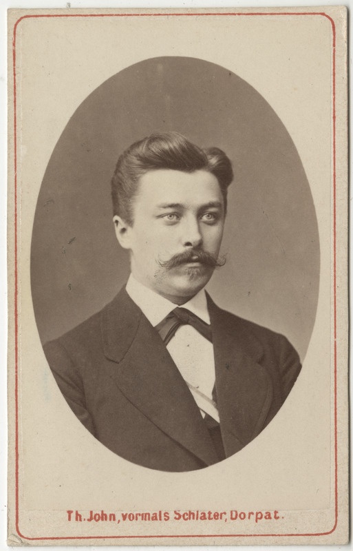 Korporatsioon "Estonia" liige Georg Martin Knüpffer, portreefoto