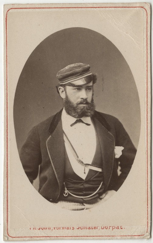 Korporatsioon "Estonia" liige Richard Hoffmann, portreefoto