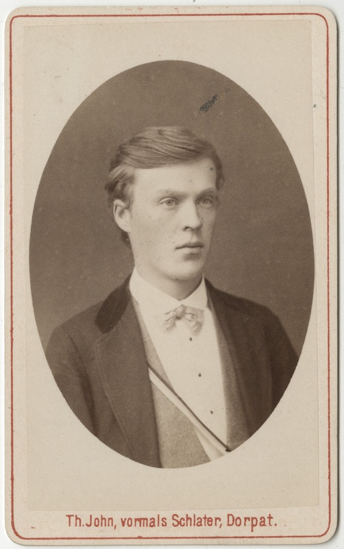 Korporatsioon "Estonia" liige Robert Pihlemann, portreefoto