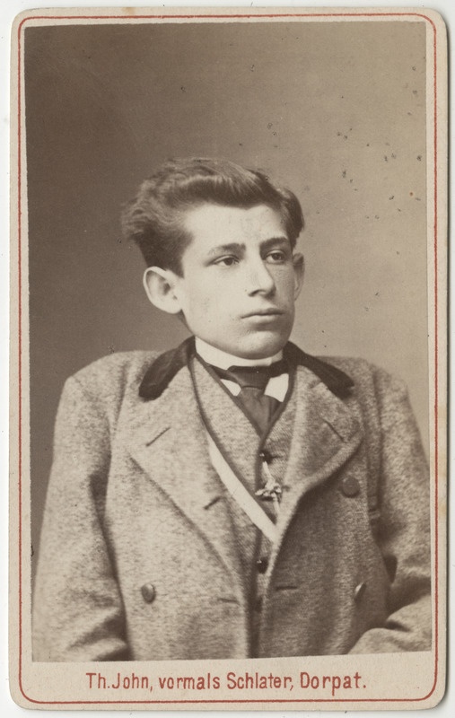 Korporatsioon "Estonia" liige Karl Luther, portreefoto