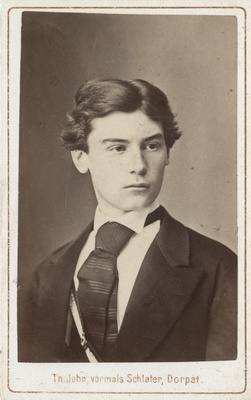 Korporatsioon "Estonia" liige Bronislaw von Guzkowski, portreefoto  duplicate photo