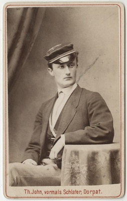 Korporatsioon "Estonia" liige parun Ernst Tiesenhausen, portreefoto  duplicate photo