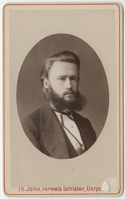 Korporatsioon "Estonia" liige Karl Hasselblatt, portreefoto  duplicate photo