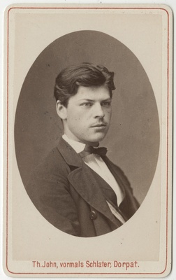 Korporatsioon "Estonia" liige Maximilian Iversen, portreefoto  duplicate photo