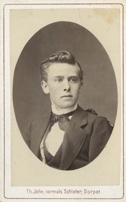 Korporatsioon "Estonia" liige Arthur Meder, portreefoto  duplicate photo