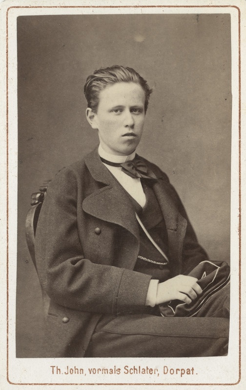 Korporatsioon "Estonia" liige Hermann Hansen, portreefoto