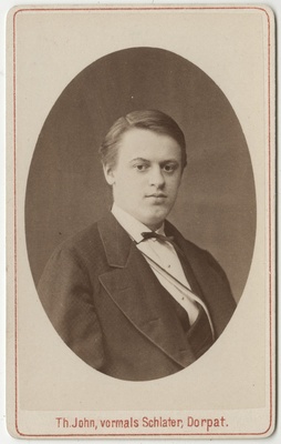 Korporatsioon "Estonia" liige Alexander Peters, portreefoto  duplicate photo