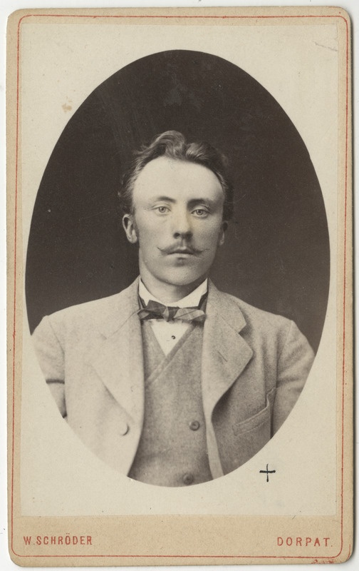 Arvatavasti korporatsioon "Estonia" liige Arnold Knüpffer, portreefoto