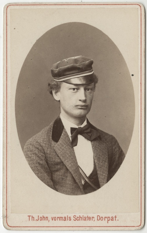 Korporatsioon "Estonia" liige Alexander von Tritthoff, portreefoto