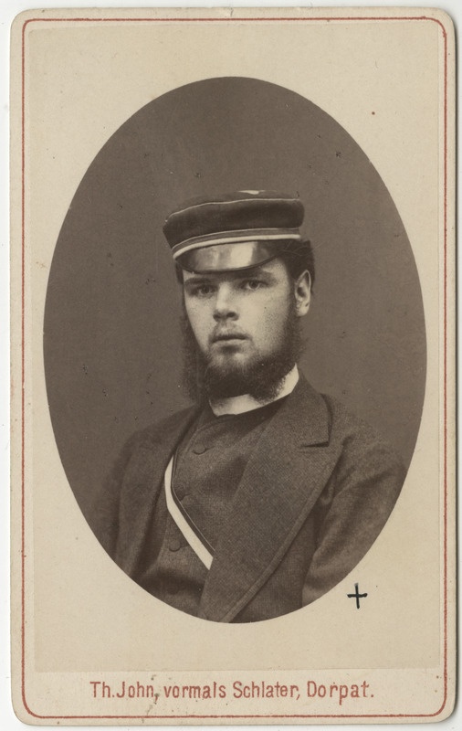 Korporatsioon "Estonia" liige Eduard Pabst, portreefoto