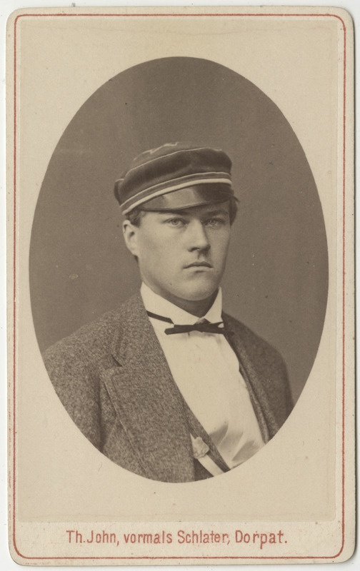 Korporatsioon "Estonia" liige Leo Furcht, portreefoto