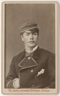 Korporatsioon "Estonia" liige Karl Otto von Renteln, portreefoto  duplicate photo