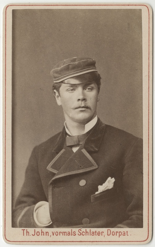 Korporatsioon "Estonia" liige Karl Otto von Renteln, portreefoto