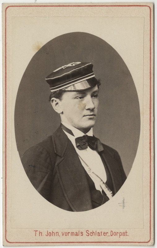 Korporatsioon "Estonia" liige Adolf von Guzkowski, portreefoto