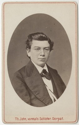 Korporatsioon "Estonia" liige Arthur von Güldenstubbe, portreefoto  duplicate photo