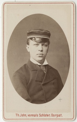 Korporatsioon "Estonia" liige Nikolai Alexejew, portreefoto  duplicate photo