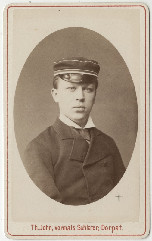 Korporatsioon "Estonia" liige Nikolai Alexejew, portreefoto
