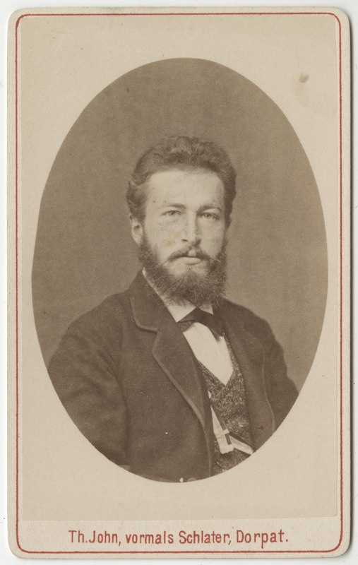 Korporatsioon "Estonia" liige Ferdinand Hoffmann, portreefoto