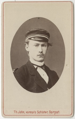 Korporatsioon "Estonia" liige Karl Hasselblatt, portreefoto  duplicate photo