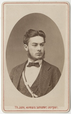 Korporatsioon "Estonia" liige Edmund Fischer, portreefoto  duplicate photo