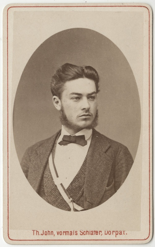 Korporatsioon "Estonia" liige Edmund Fischer, portreefoto