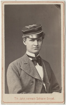 Korporatsioon "Estonia" liige krahv Emil Igelstrom, portreefoto  duplicate photo