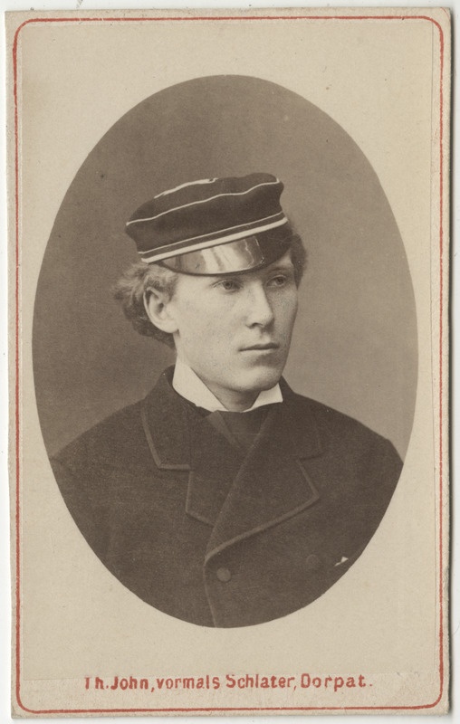 Korporatsioon "Estonia" liige Friedrich von Lueder, portreefoto