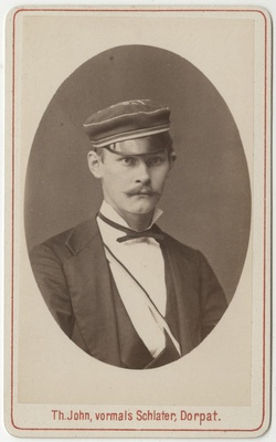 Korporatsioon "Estonia" liige Paul Haudelin, portreefoto  duplicate photo