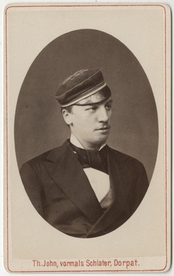 Korporatsioon "Estonia" liige krahv Bernhard Manteuffel, portreefoto  duplicate photo