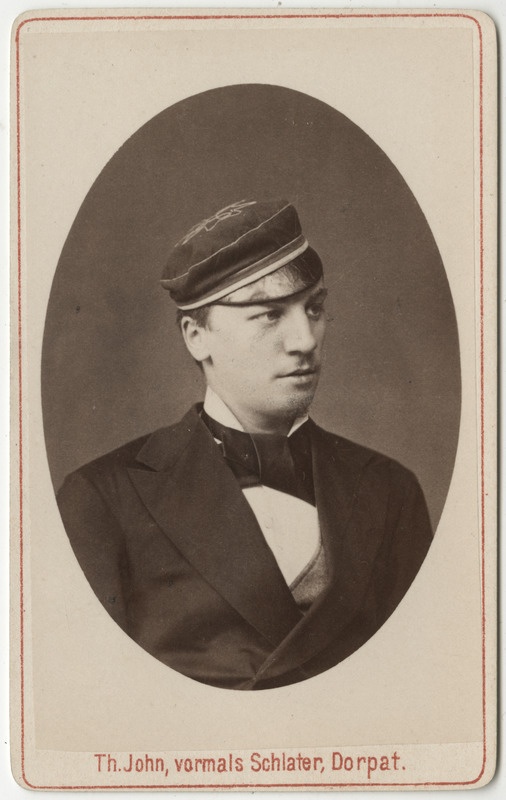 Korporatsioon "Estonia" liige krahv Bernhard Manteuffel, portreefoto